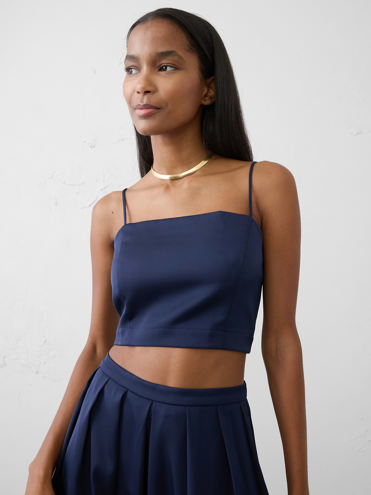 satin cropped camisole satin cropped camisole