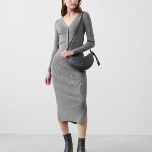 Витрина lurex ribbed cardigan sweater