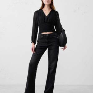 Витрина ruched v neck top