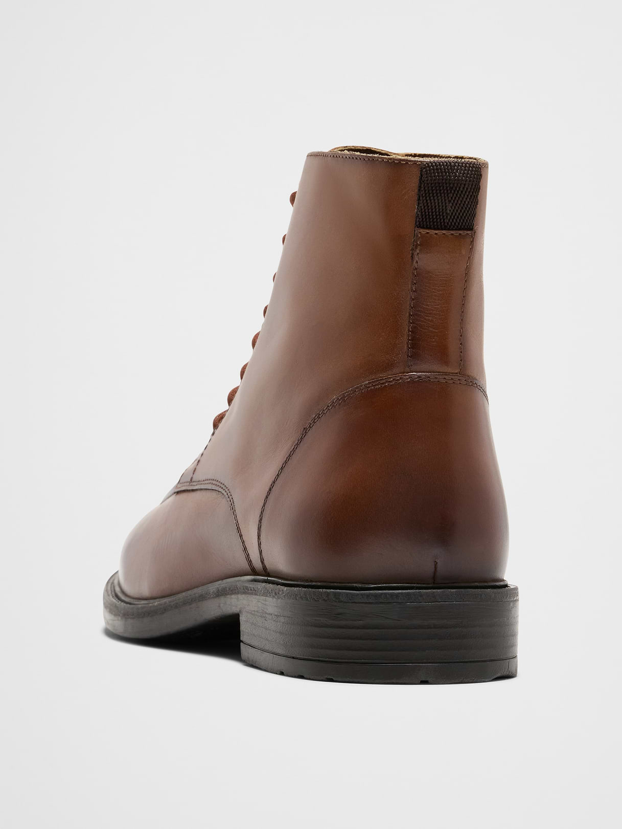 smooth leather moc toe boot smooth leather moc toe boot
