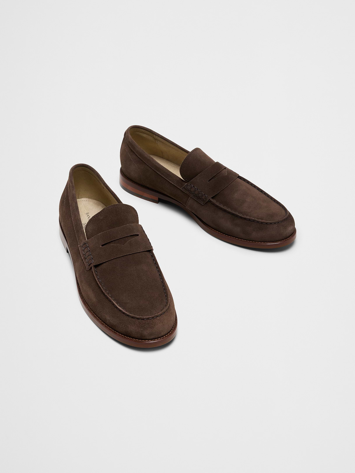classic suede penny loafer classic suede penny loafer