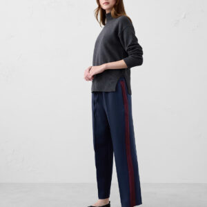 tapered high rise pull on pant