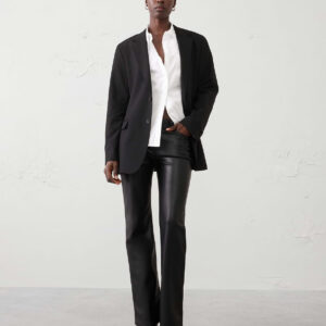Витрина vegan leather bootcut mid rise pant