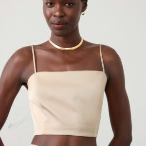 Витрина satin cropped camisole