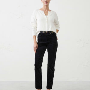 Витрина slim high rise velvet pants
