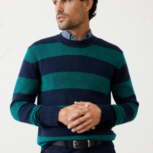 cozy striped sweater