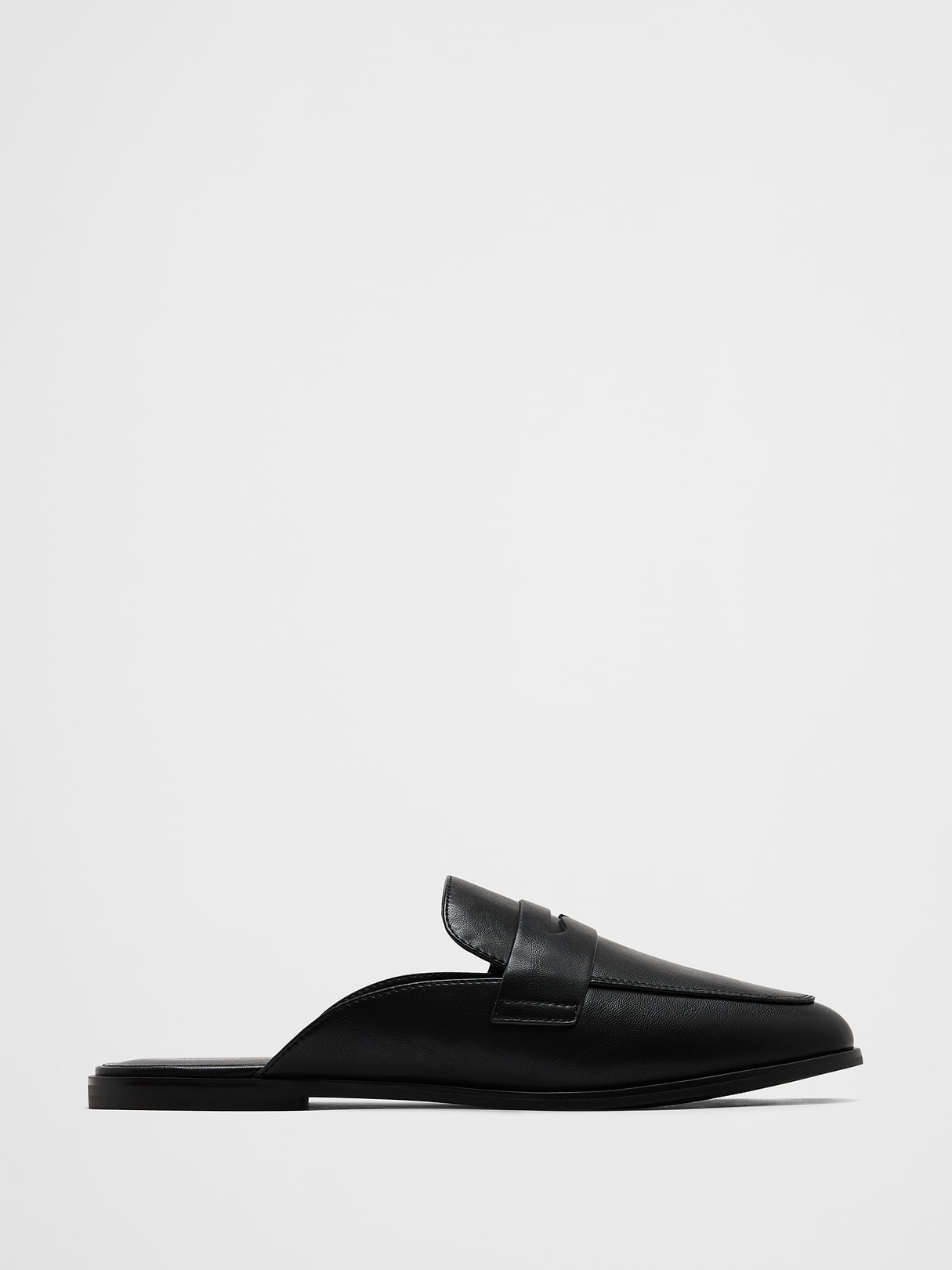 vegan leather loafer mule vegan leather loafer mule