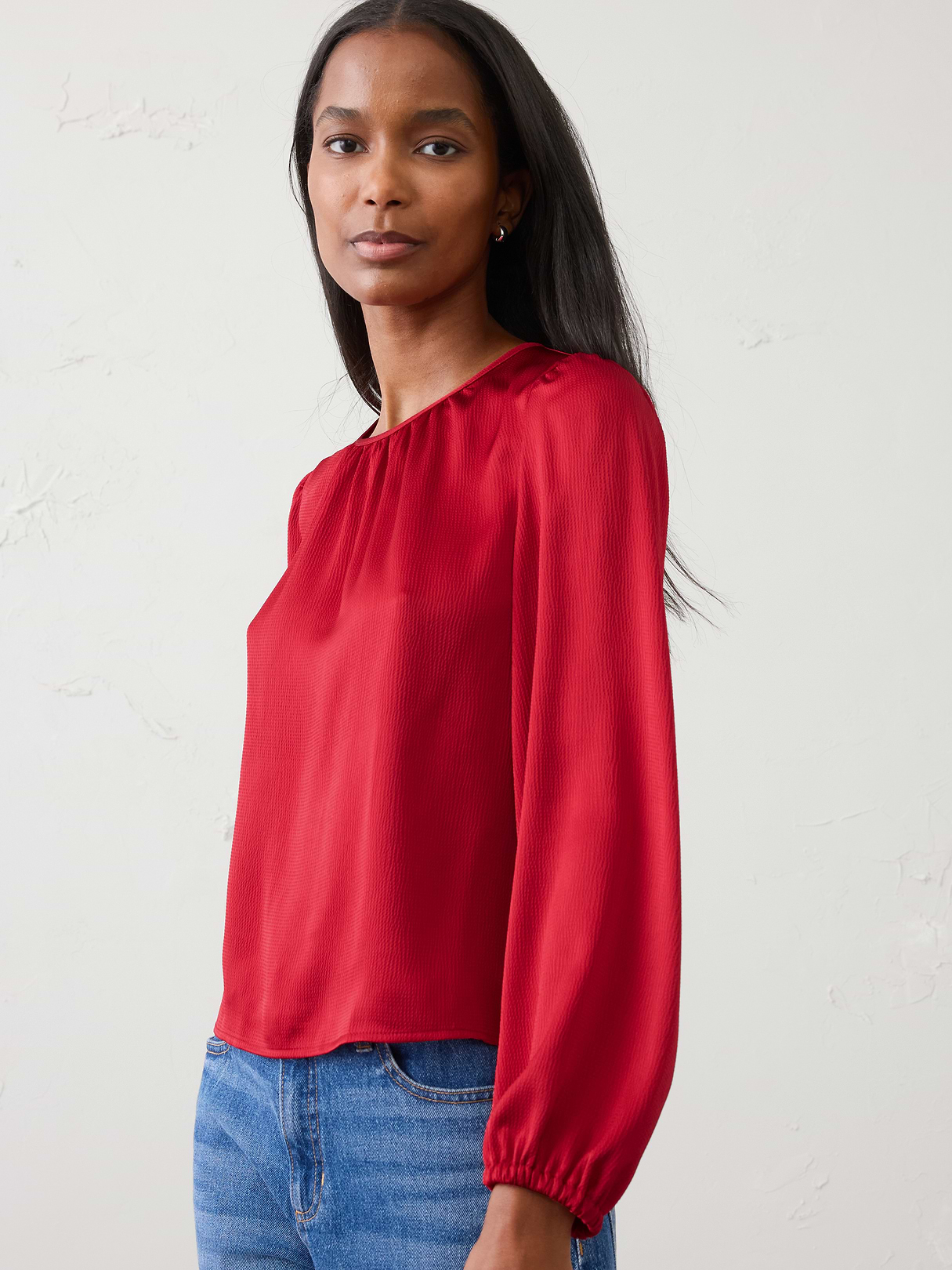 volume sleeve top volume sleeve top