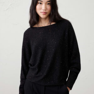 Витрина sequin boatneck pullover sweater