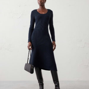 asymmetrical midi dress