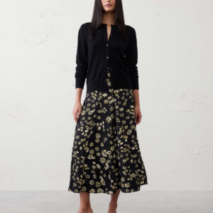 Витрина godet sheen midi skirt
