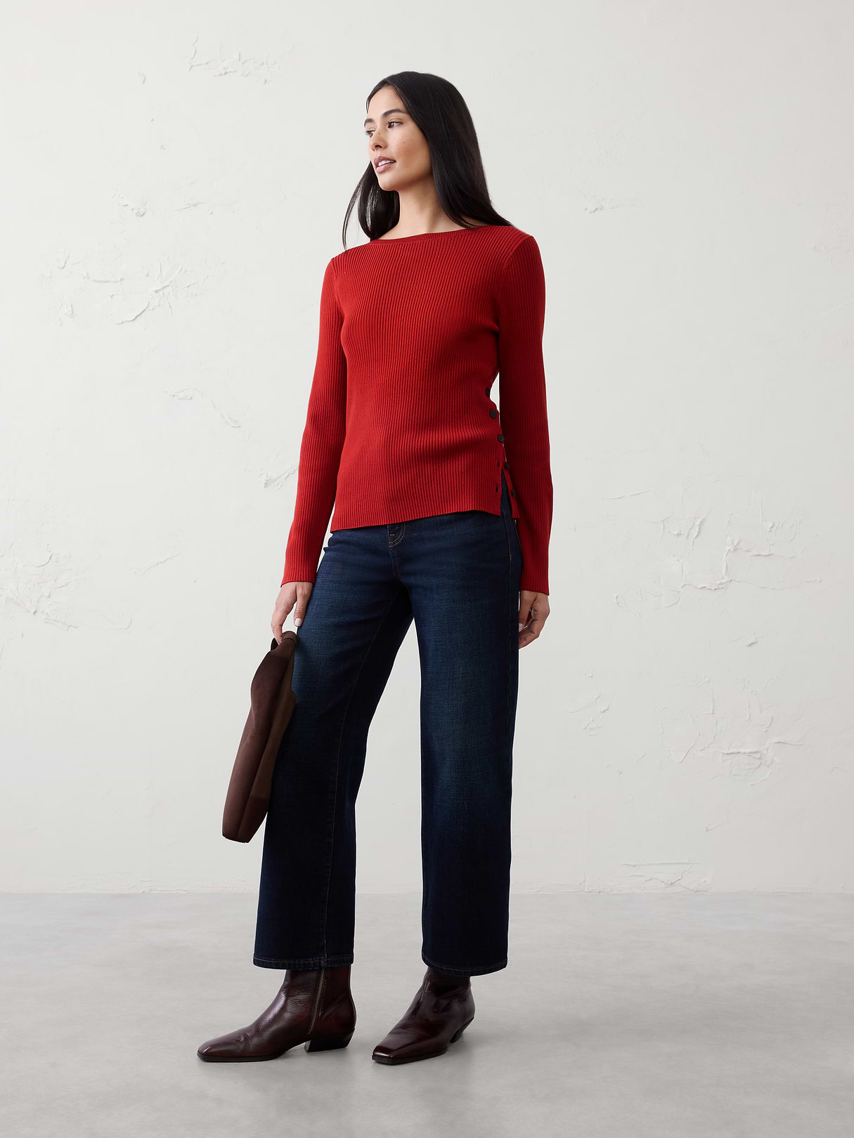 ribbed boatneck pullover sweater ribbed boatneck pullover sweater