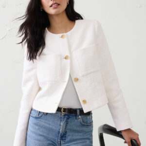 Витрина collarless suit jacket
