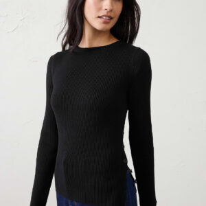 Витрина ribbed boatneck pullover sweater