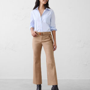 Витрина kick flare mid rise sateen ankle pant