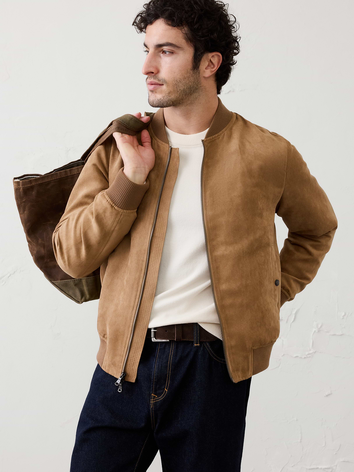 vegan suede bomber vegan suede bomber