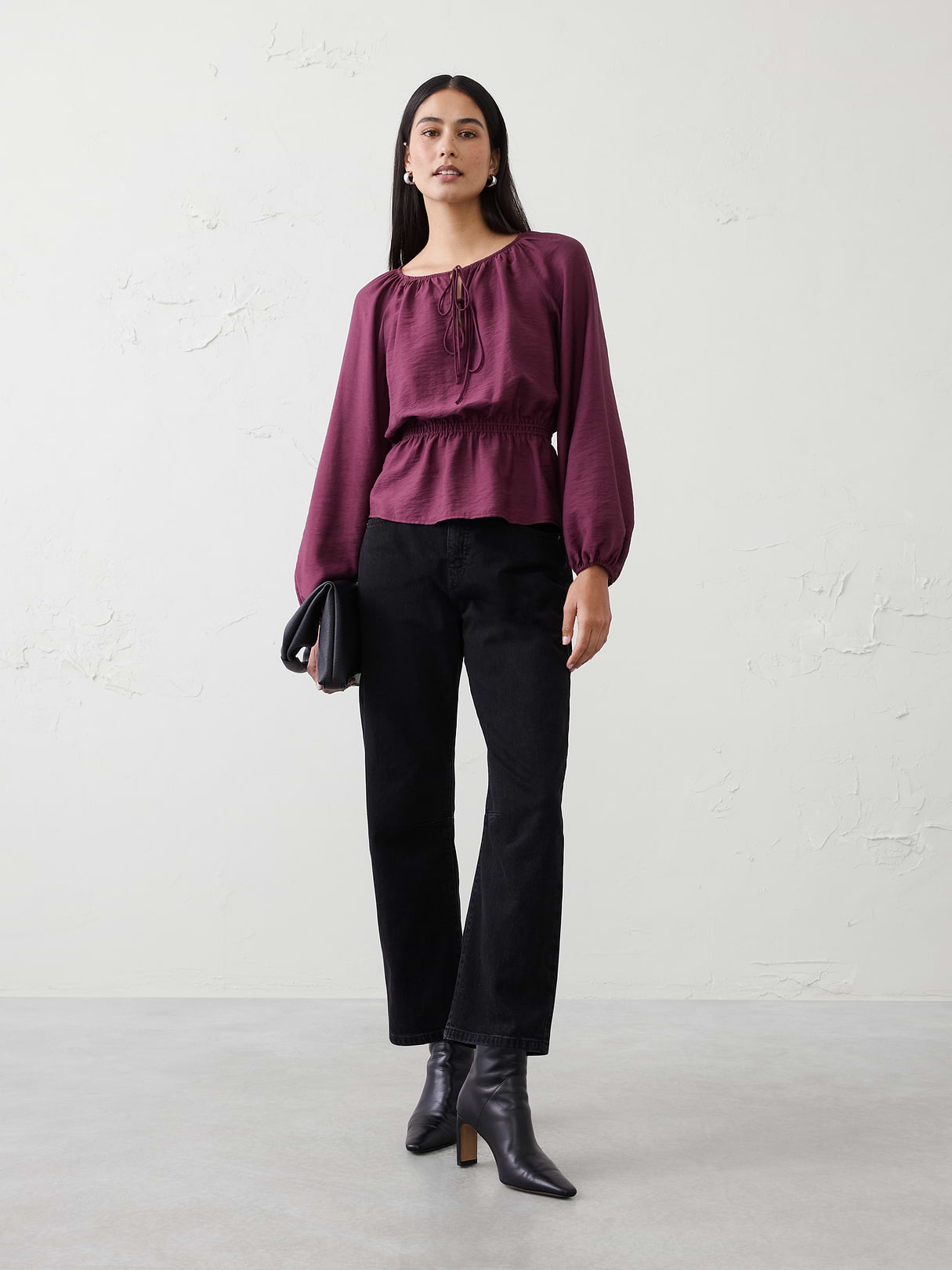 tie front top tie front top