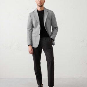 Home tailored fit plaid jacket