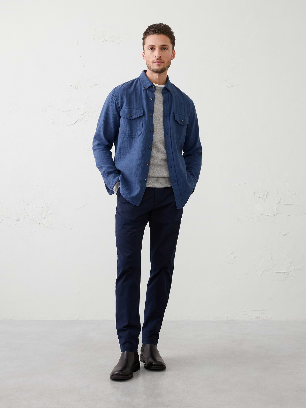 standard fit double weave shirt standard fit double weave shirt