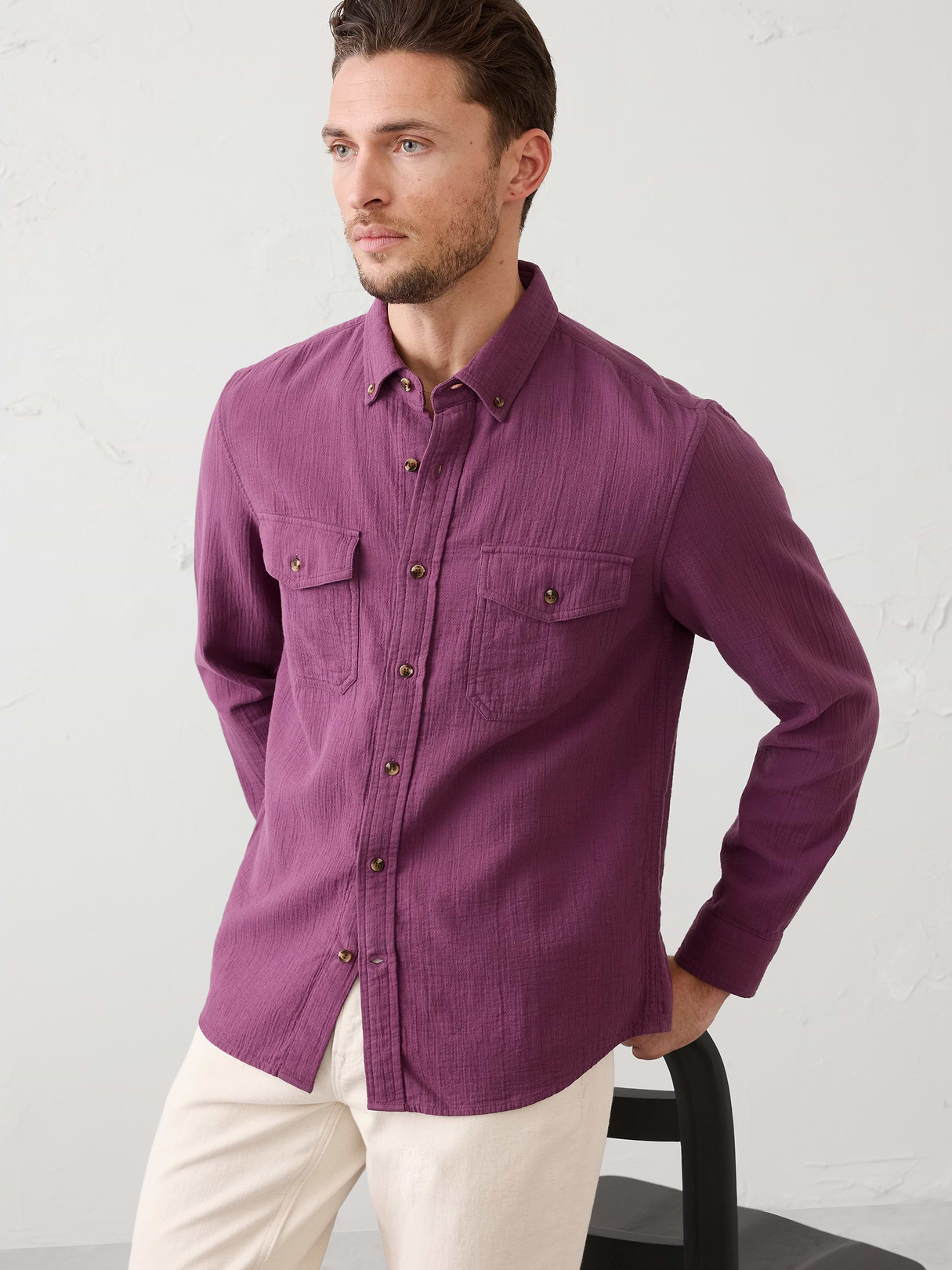standard fit double weave shirt standard fit double weave shirt
