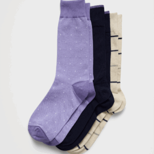 purple trouser socks (3 pack)