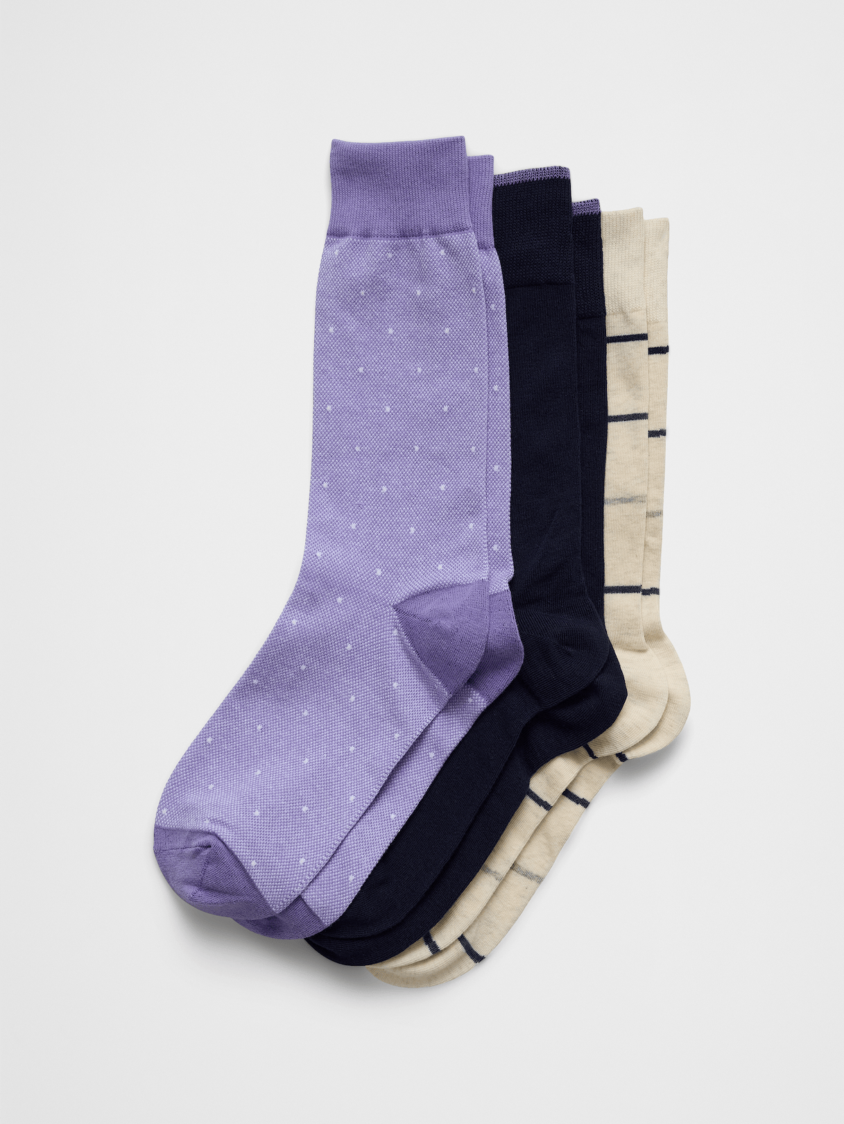 purple trouser socks (3 pack) purple trouser socks (3 pack)