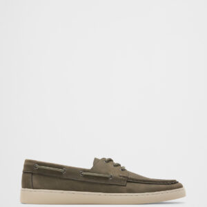 vegan suede boat shoe