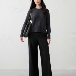 Витрина wide leg high rise ponte pant