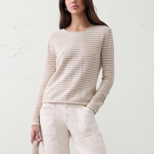Витрина texture stitch tie back sweater