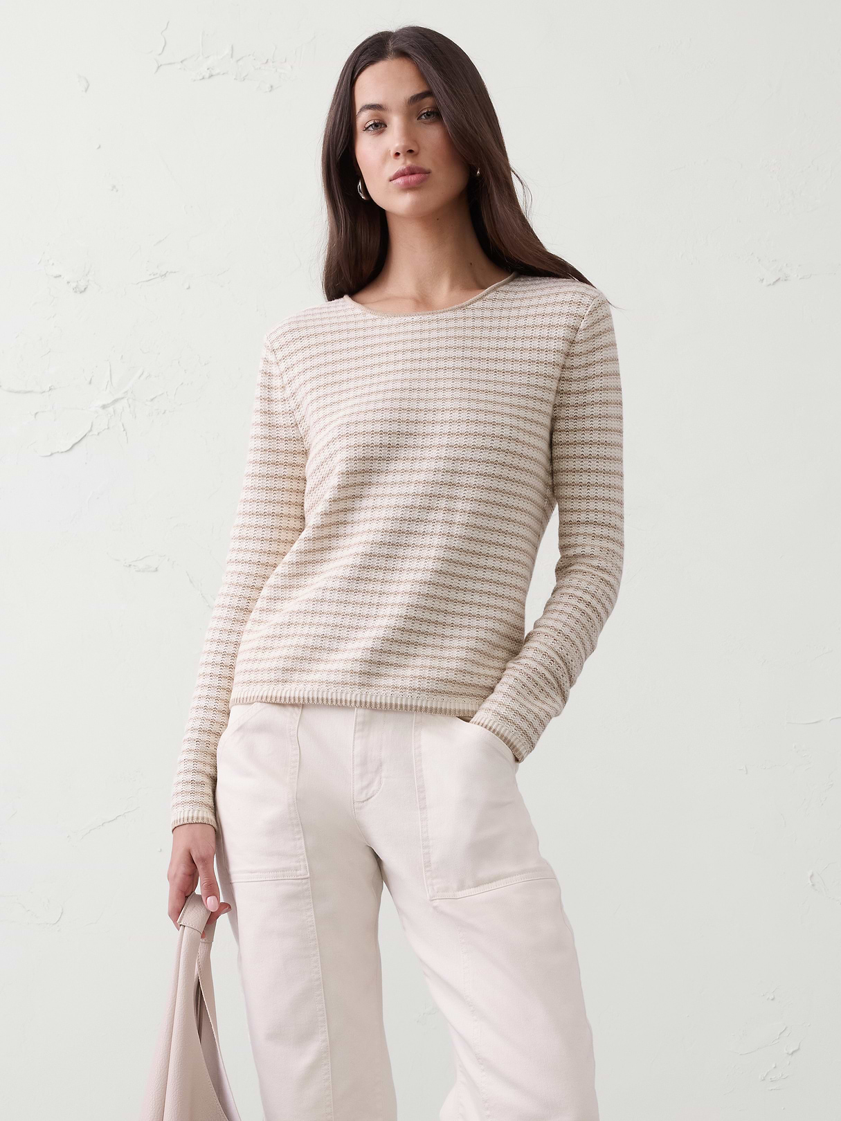 texture stitch tie back sweater texture stitch tie back sweater