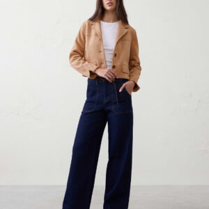 Home vegan suede blazer jacket