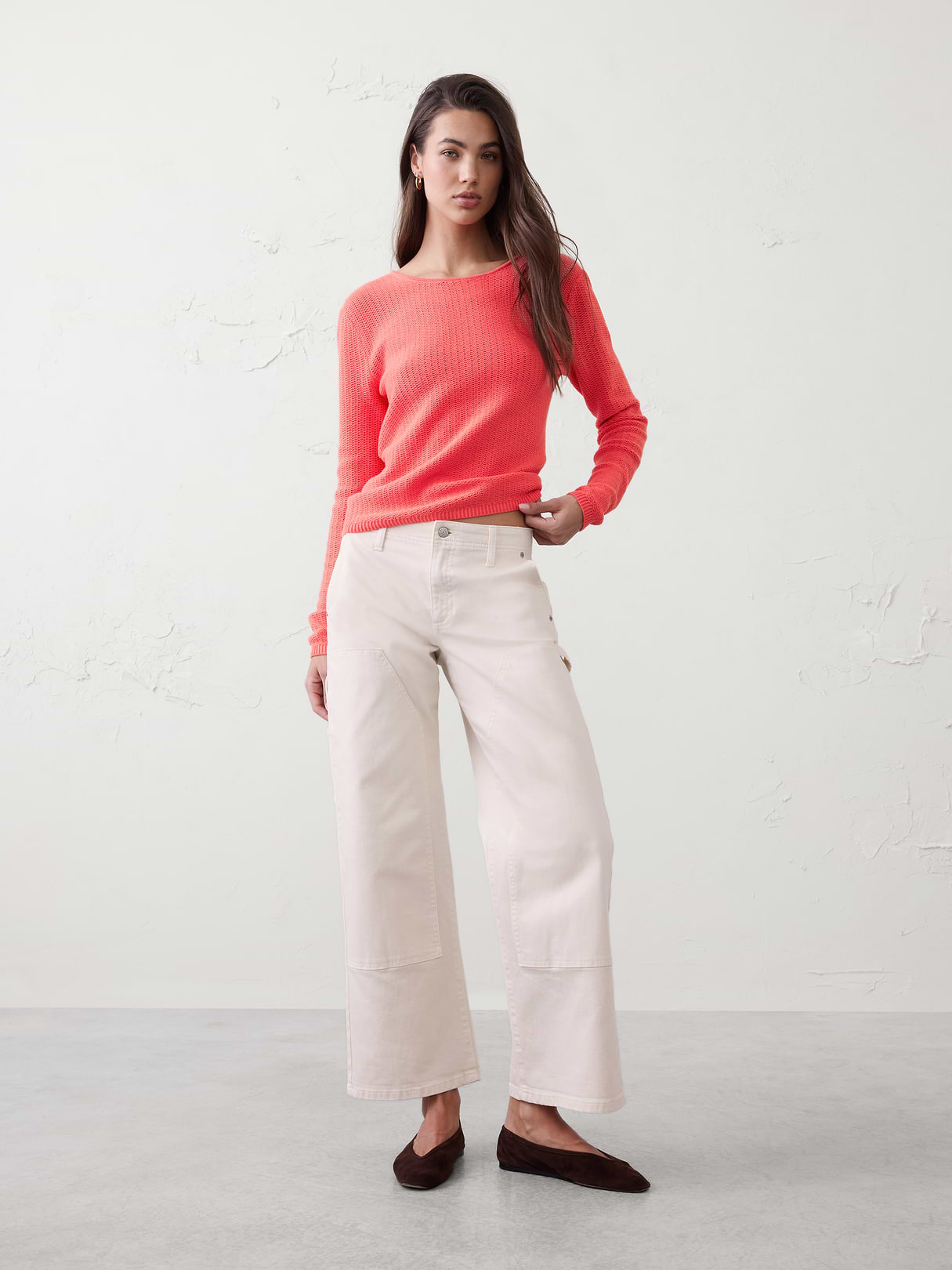 texture stitch tie back sweater texture stitch tie back sweater