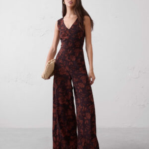 Витрина crepe v neck jumpsuit