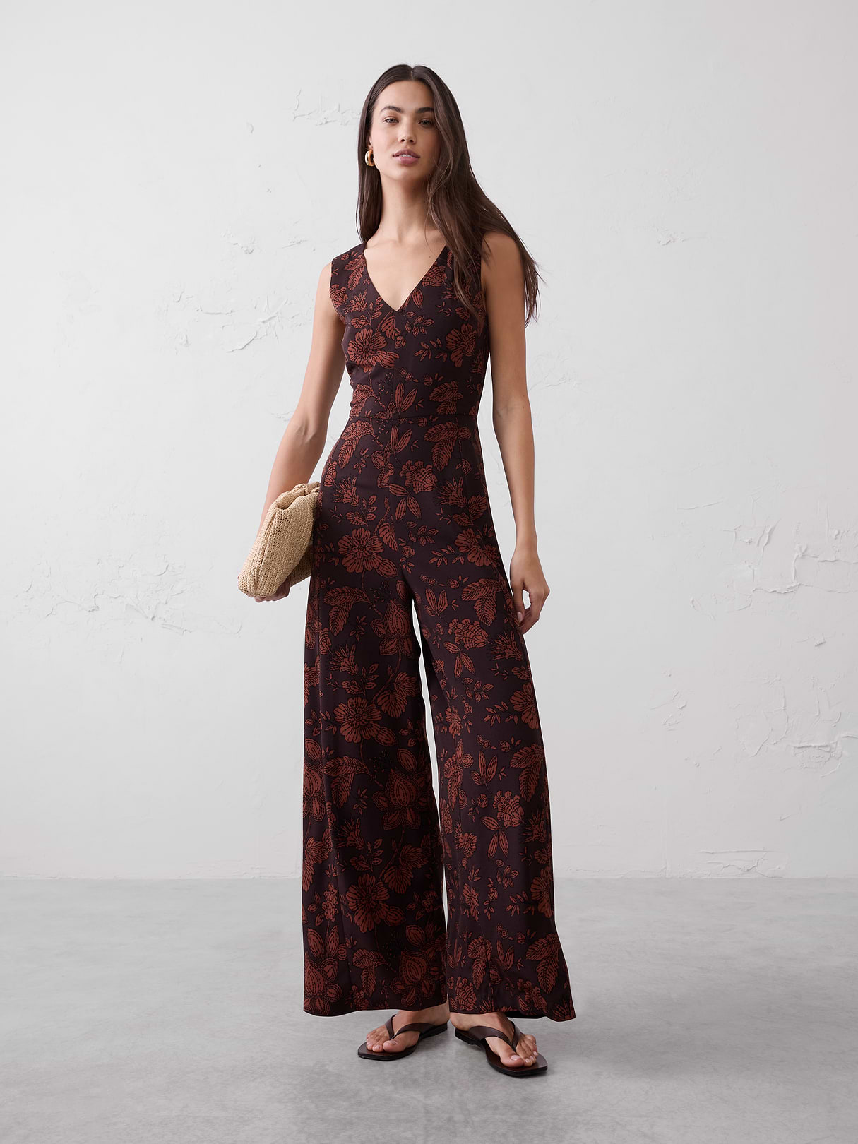 crepe v neck jumpsuit crepe v neck jumpsuit