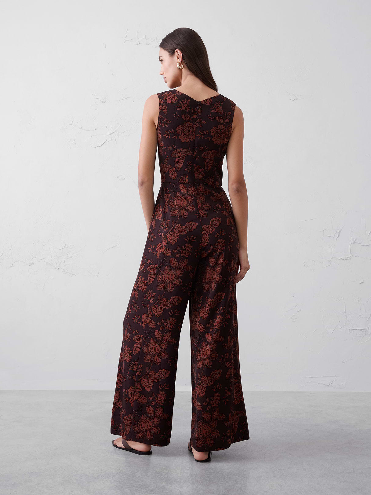 crepe v neck jumpsuit crepe v neck jumpsuit