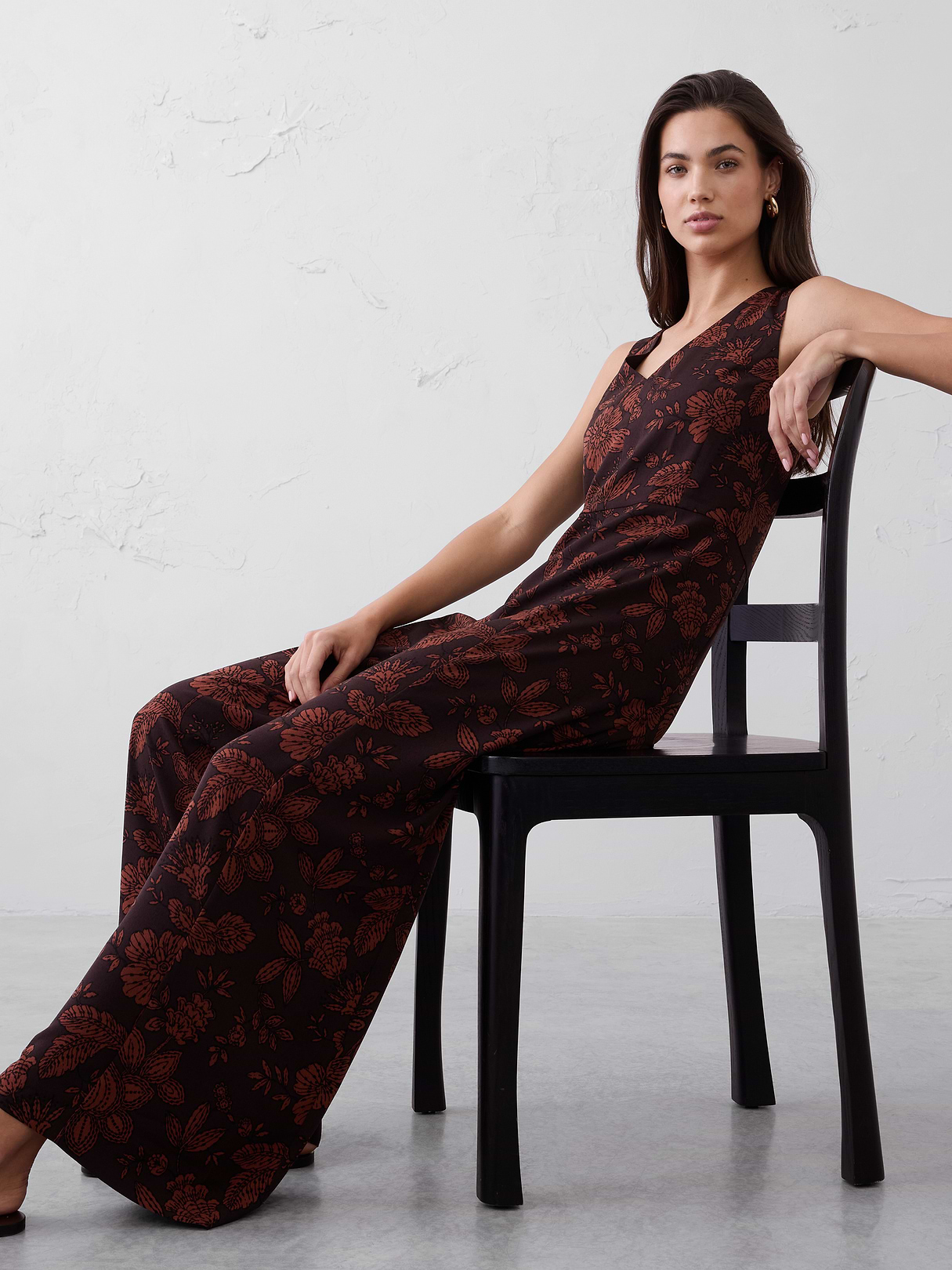 crepe v neck jumpsuit crepe v neck jumpsuit