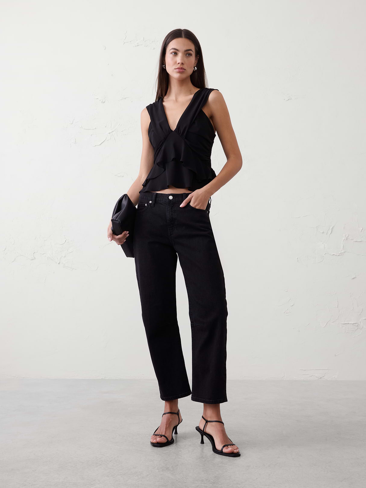 gathered ruffle cropped top gathered ruffle cropped top