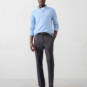 merino wool quarter zip sweater