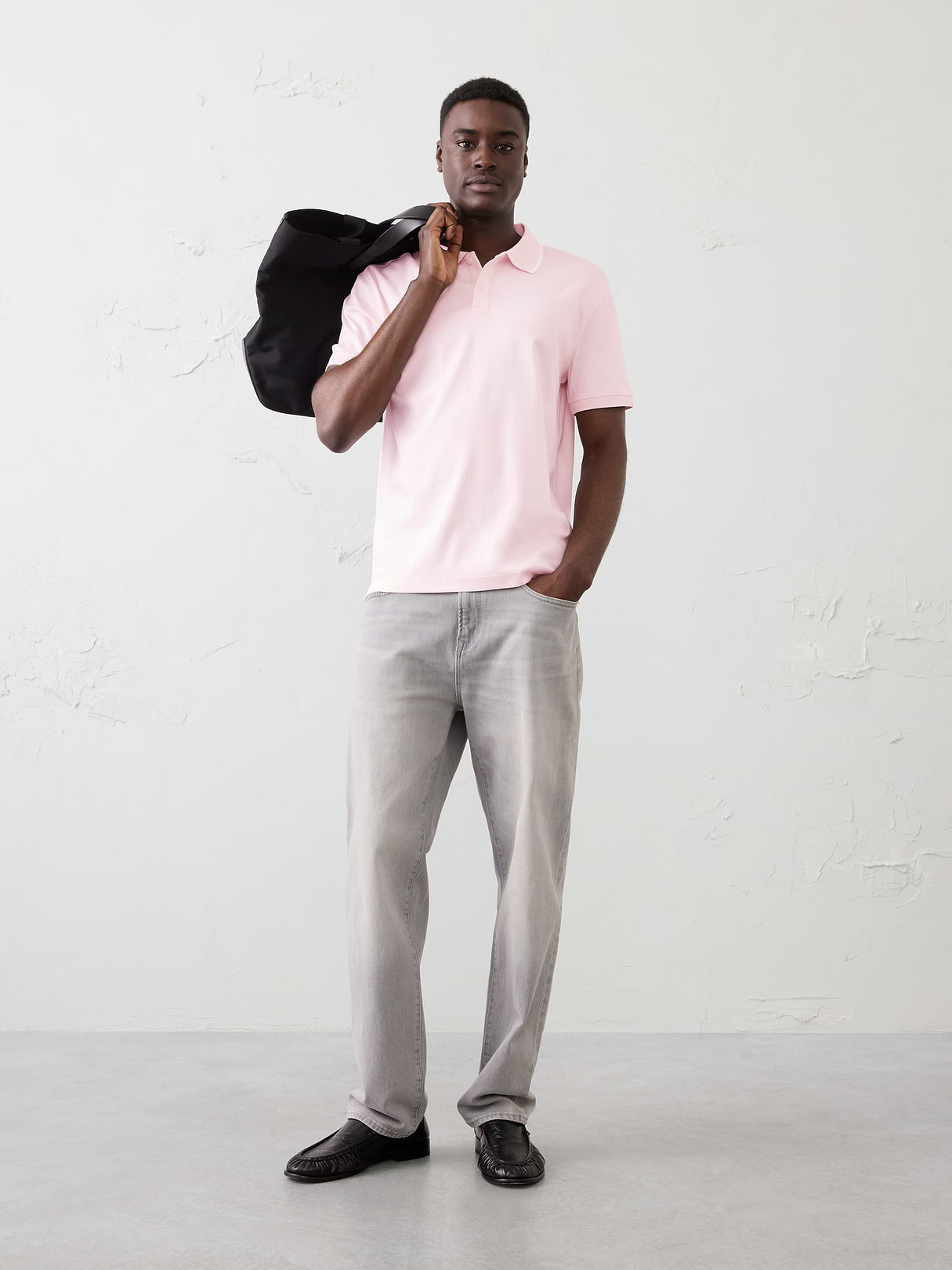 standard fit luxe touch tipped polo standard fit luxe touch tipped polo