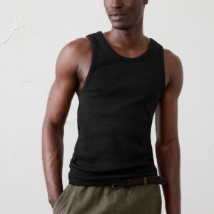 Home fitted mini ribbed tank