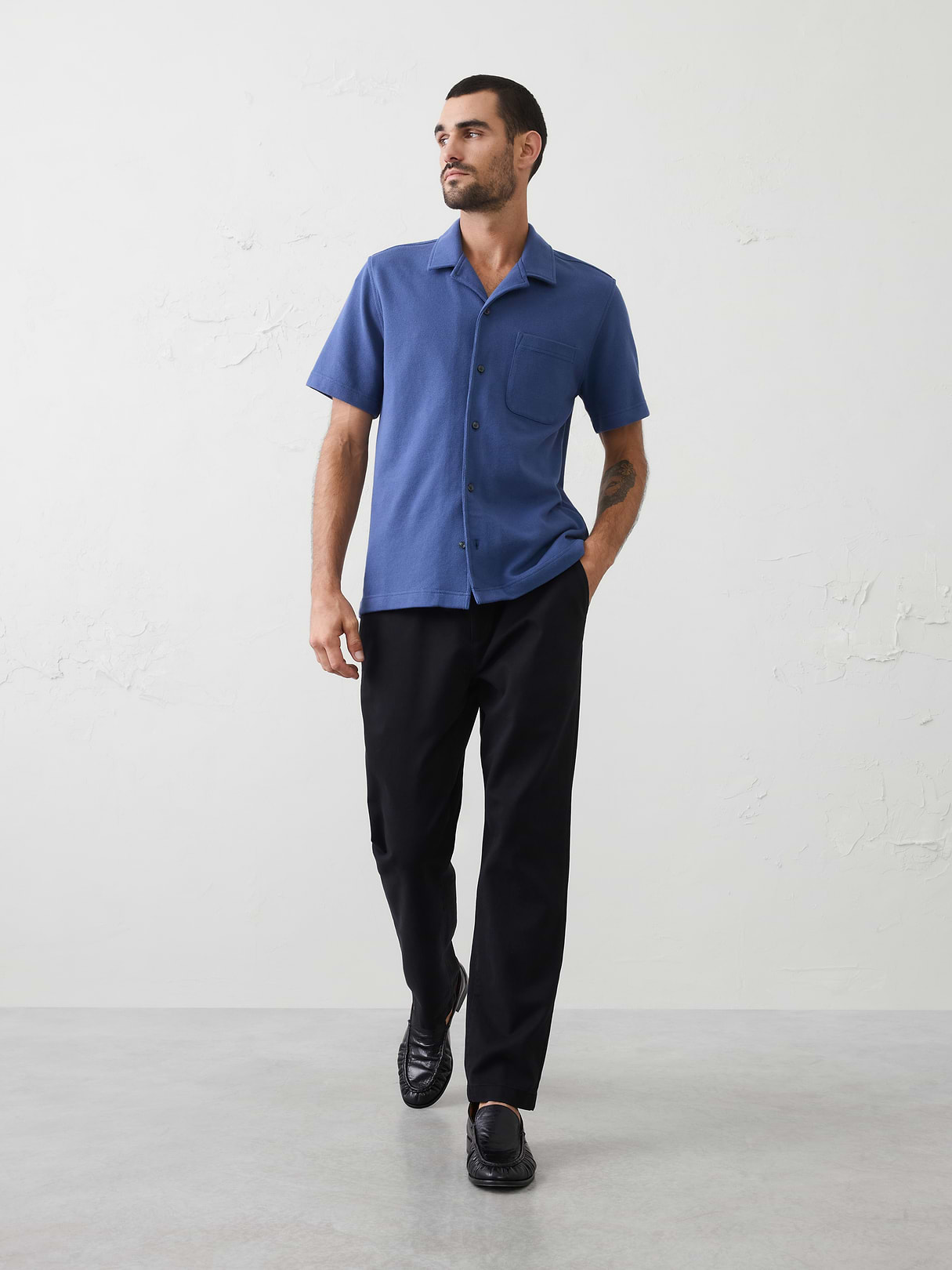 standard fit textured resort polo standard fit textured resort polo