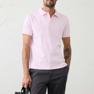Home slim fit luxe touch tipped polo