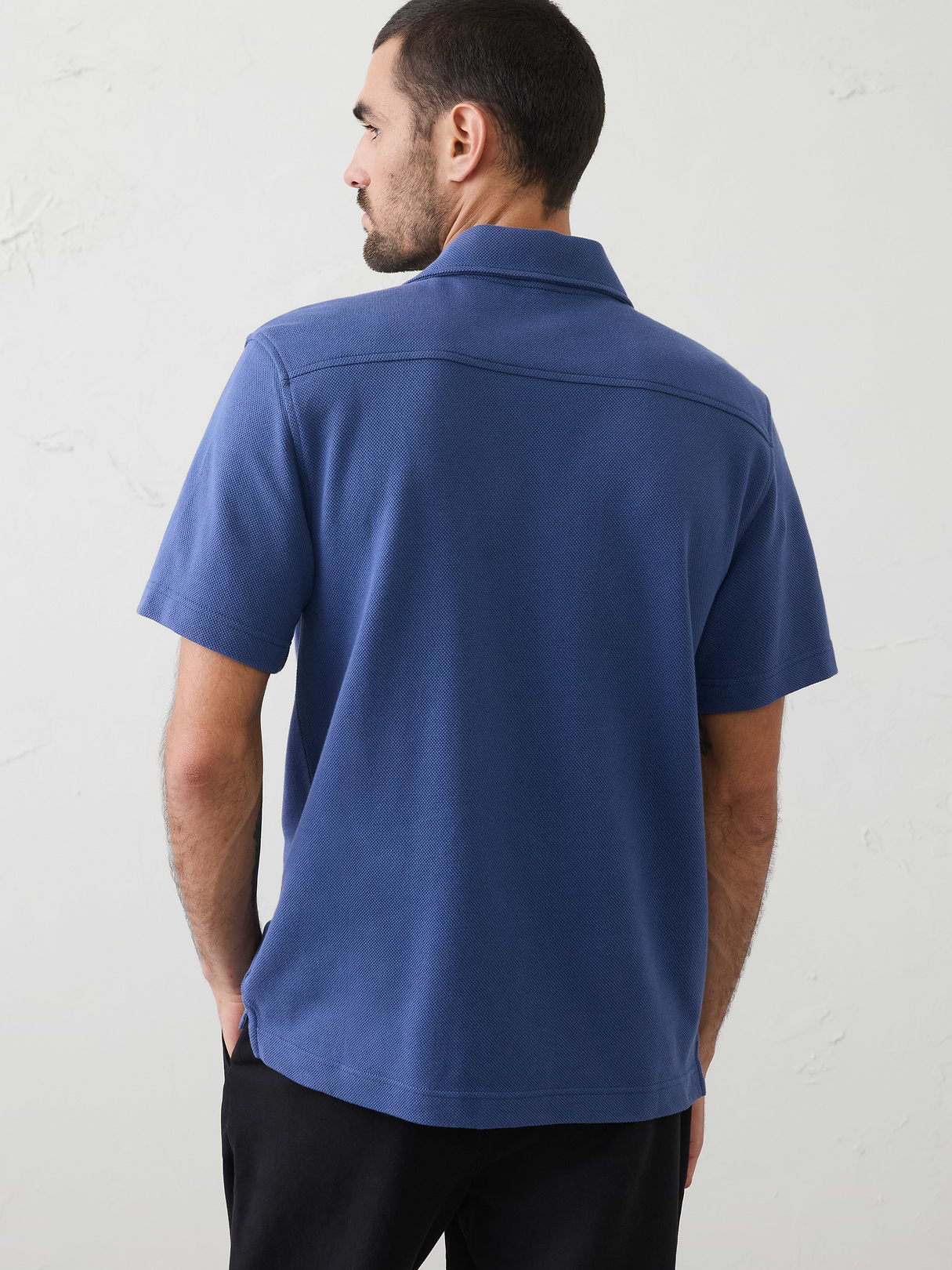 standard fit textured resort polo standard fit textured resort polo
