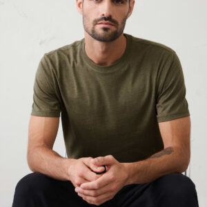 Home standard fit premium wash crew neck t shirt