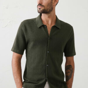 button down sweater polo