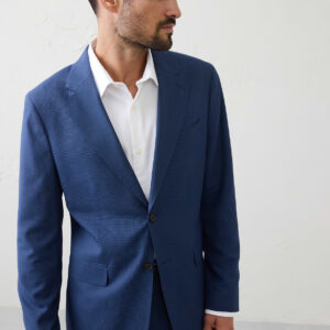 mini check suit jacket