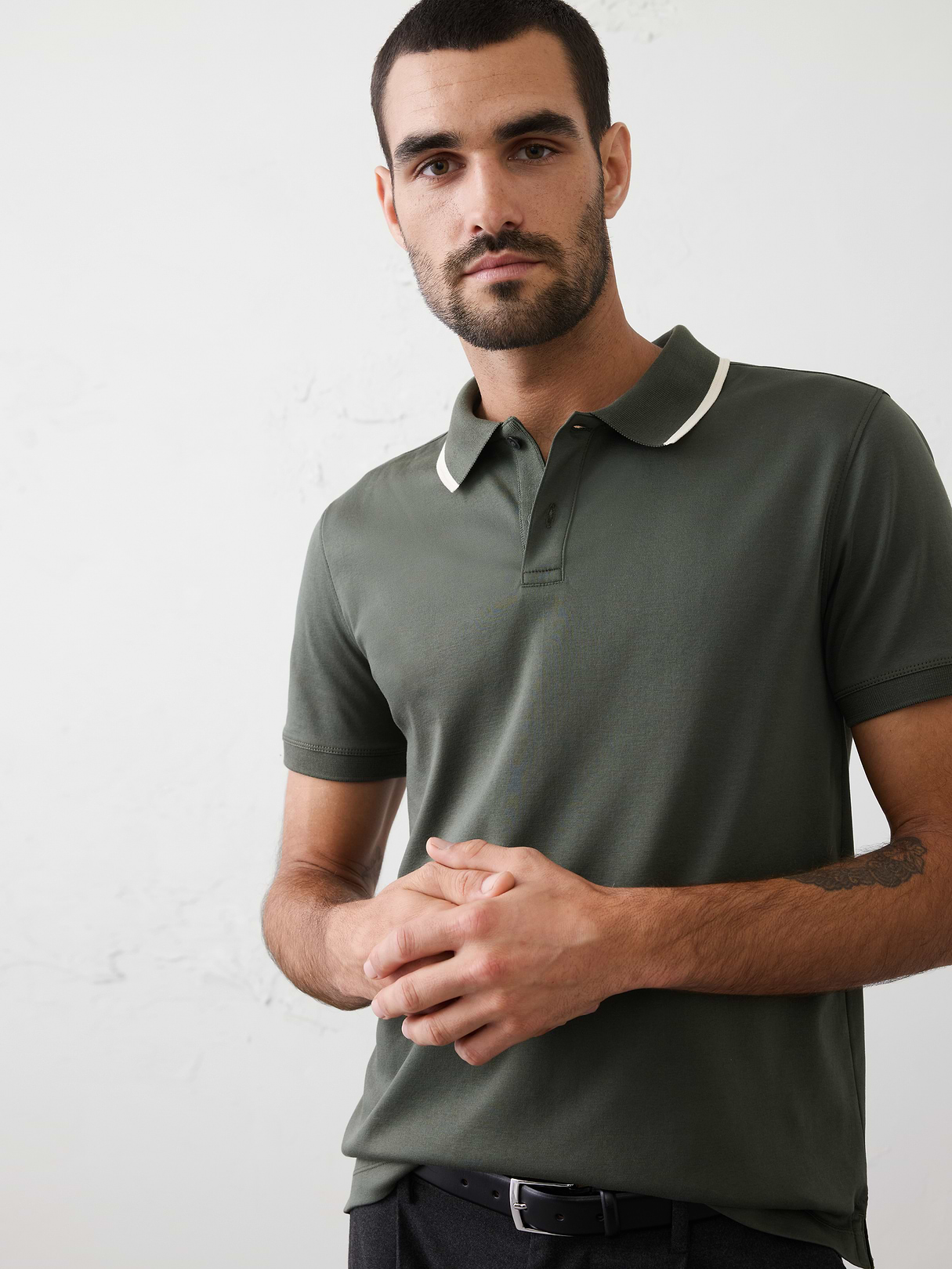 slim fit luxe touch tipped polo slim fit luxe touch tipped polo