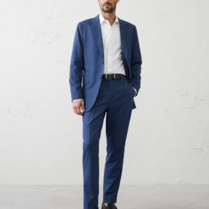 Home mini check suit trouser