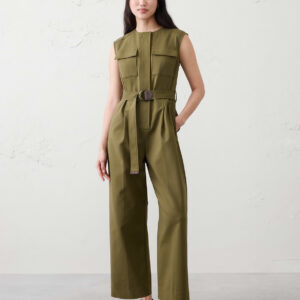 utility sateen jumpsuit