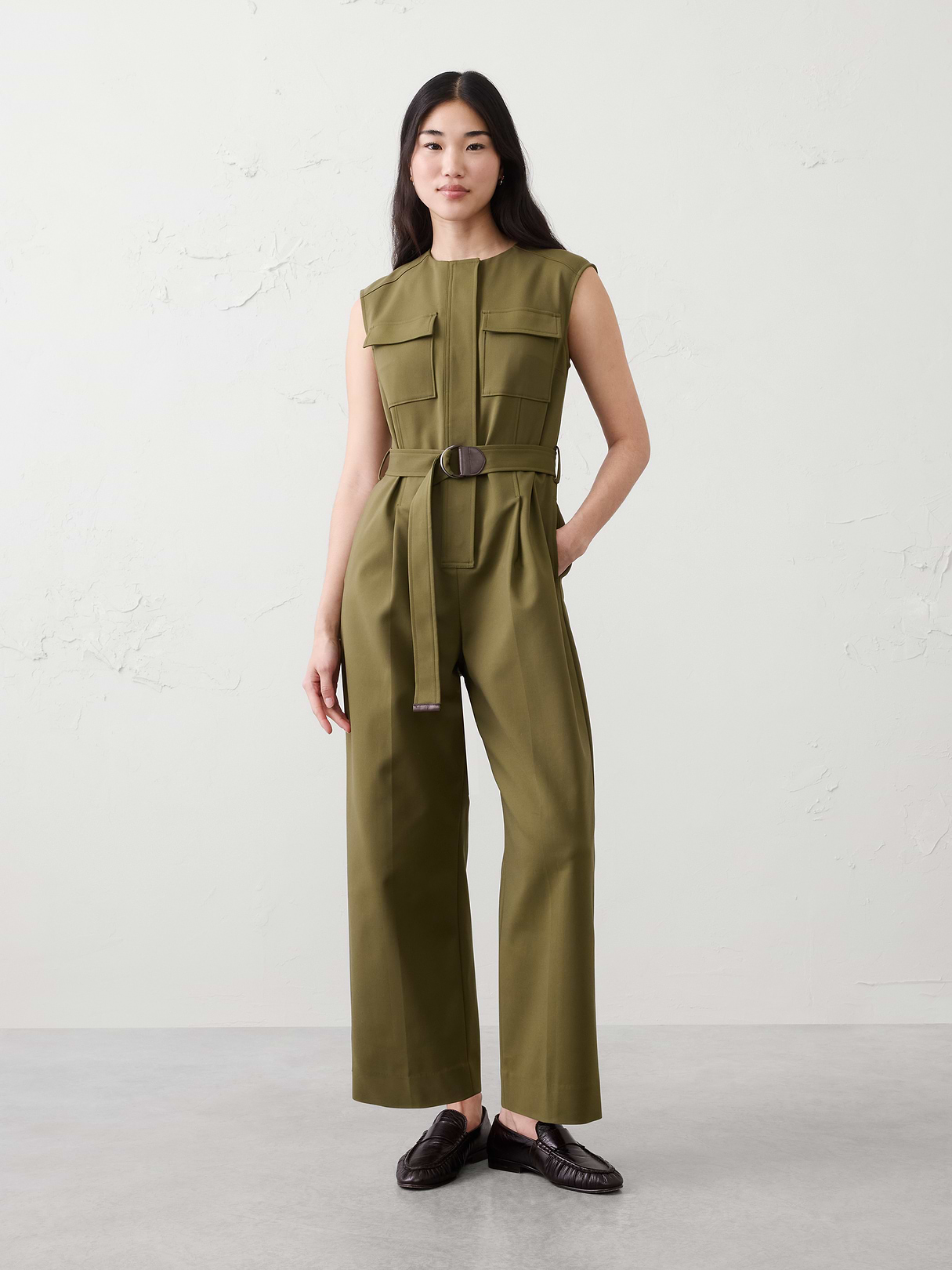 utility sateen jumpsuit utility sateen jumpsuit